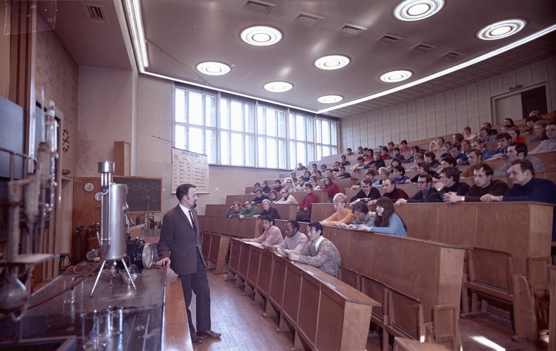 Freiberg Bergakademie Hörsaal, März 1971, BArch, Bild 183-K0309-1003-001