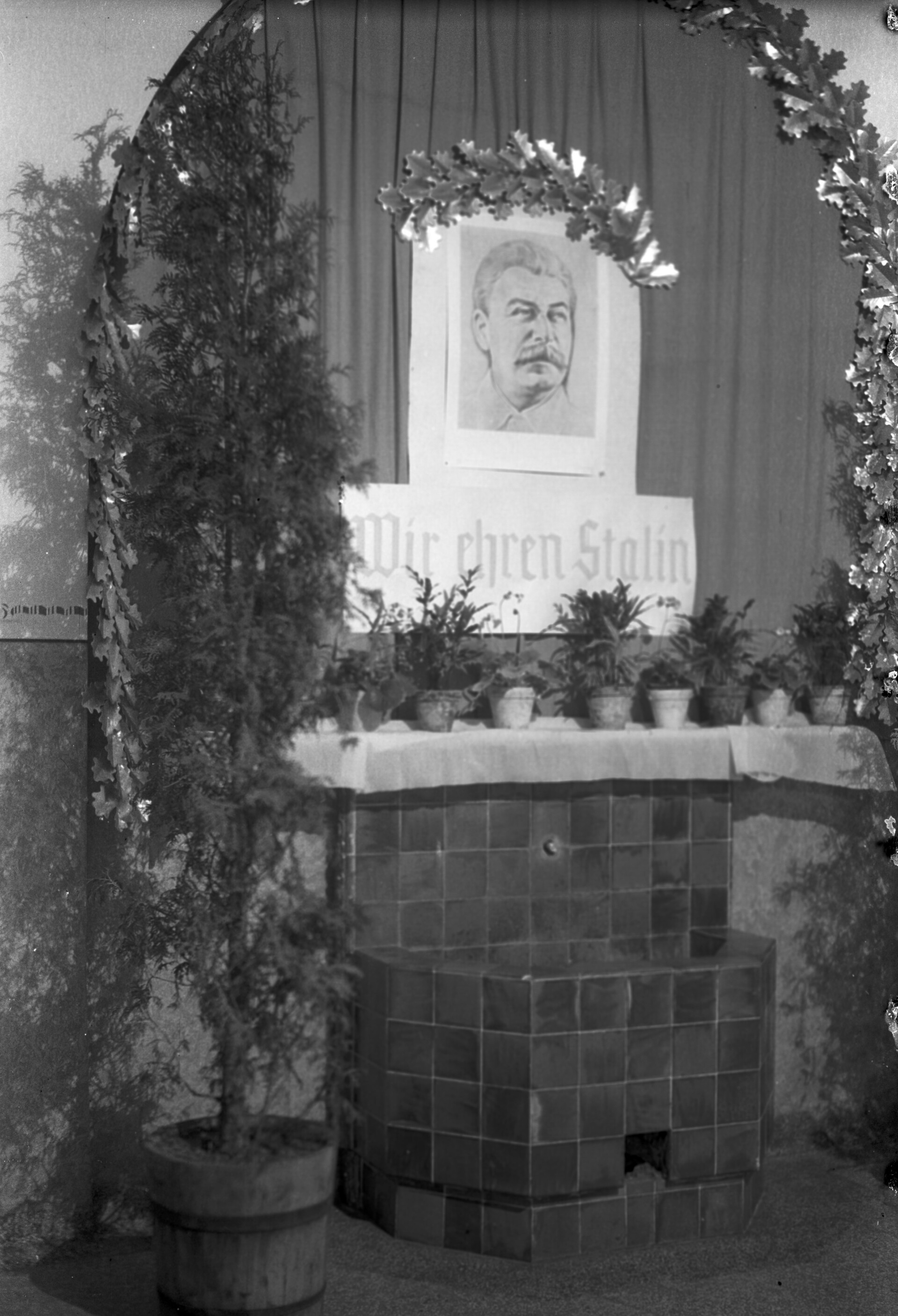 Stalinecke in Berliner Schule, 17. Dezember 1949